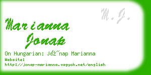 marianna jonap business card